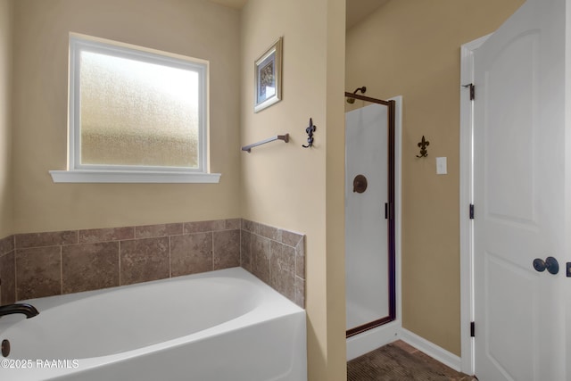 205 Broland Dr, Duson, LA 70529 - full bath with a stall shower and a bath