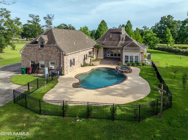 40400 Abby James Rd, Prairieville, LA 70769 - view of pool with a patio and a pool with connected hot tub