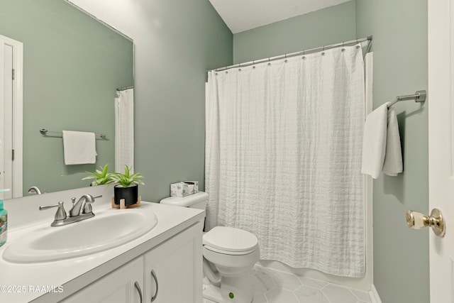 107 Westpointe Cir, Lafayette, LA 70506 - full bathroom with vanity, toilet, and tile patterned flooring