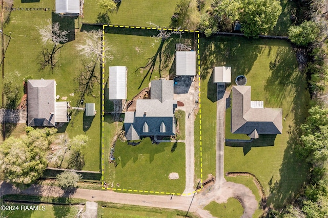 1012 Elsie Cir, Breaux Bridge, LA 70517 - aerial view of property's location with property boundaries highlighted