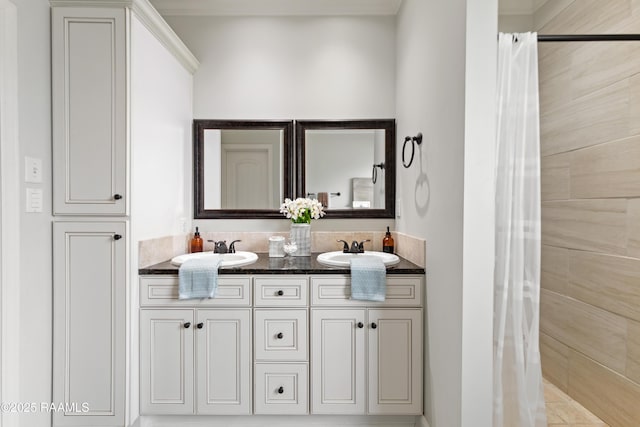 710 Highland View Dr, Youngsville, LA 70592 - full bath featuring double vanity and tiled shower
