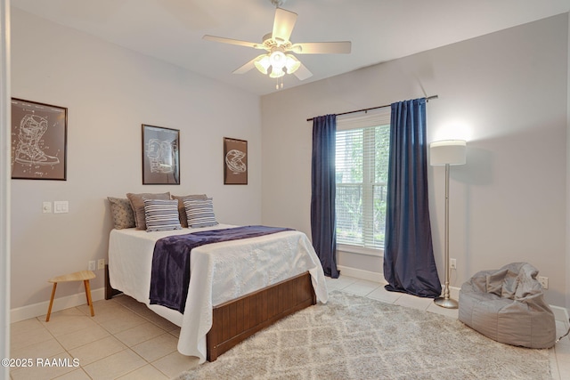 102 Capilano Ln, Broussard, LA 70518 - bedroom with light tile patterned flooring and ceiling fan
