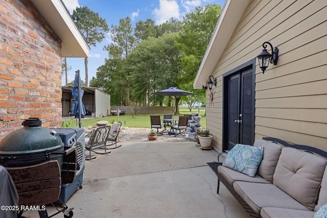 1714 Christopher Fox Ln, New Iberia, LA 70563 - view of patio with outdoor dining space and area for grilling