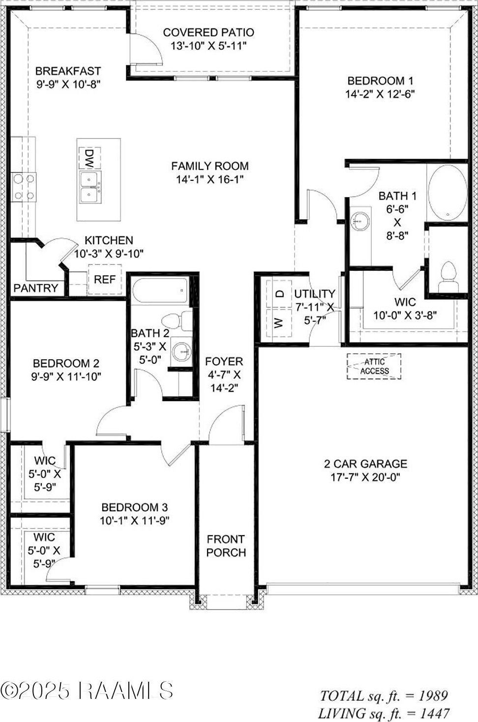 111 Broussard Hill Dr, Broussard, LA 70518 - floor plan / room layout