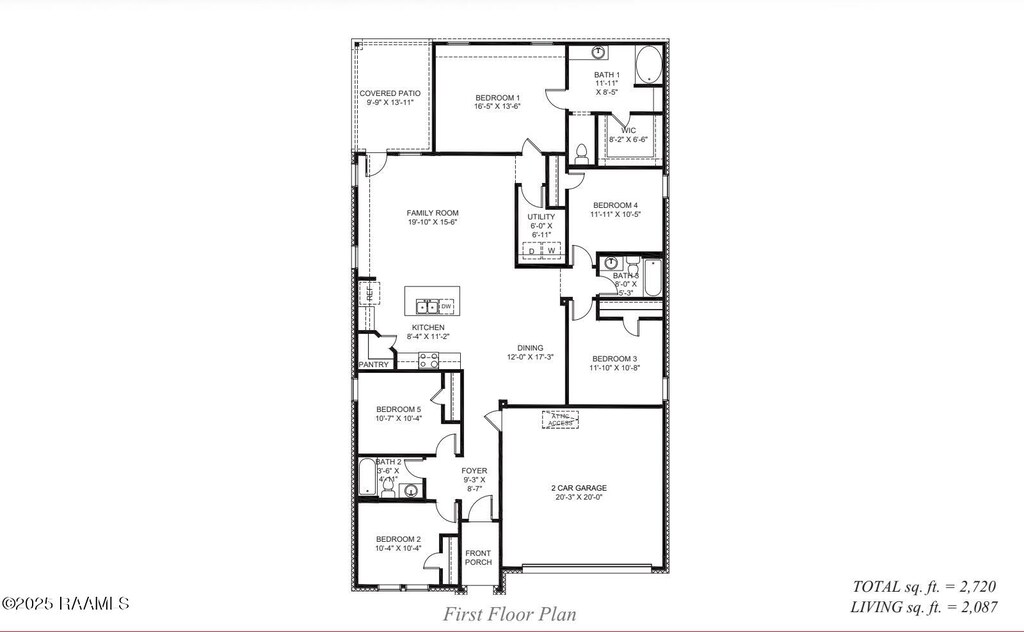 113 Broussard Hill Dr, Broussard, LA 70518 - property floor plan
