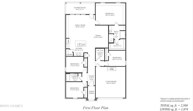 110 Broussard Hill Dr, Broussard, LA 70518 - floor plan / room layout