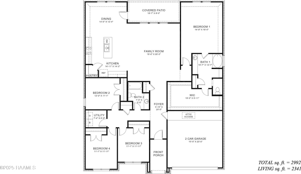 3421 Magnolia Cove Ct, Maurice, LA 70555 - room layout