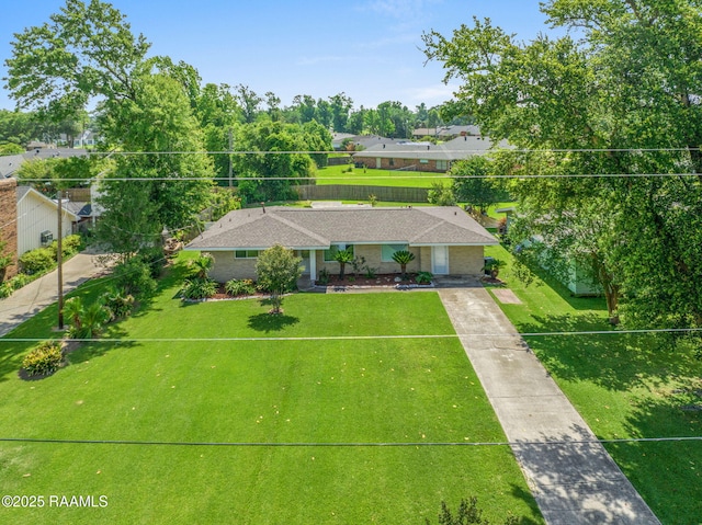 4119 Pleasant Dr, Lake Charles, LA 70605 - view from above of property with property parcel outlined