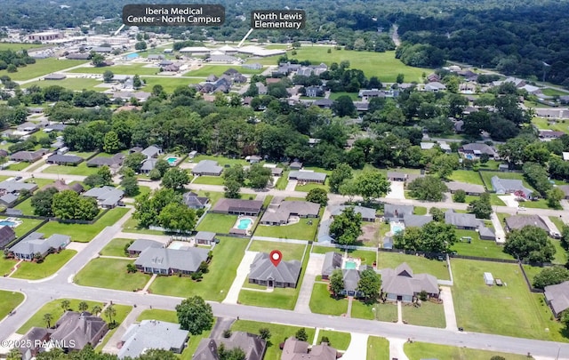 605 Terrell Ct, New Iberia, LA 70563 - aerial view of residential area