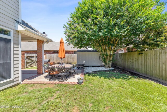 202 Kincaid Ct, Lafayette, LA 70508 - view of yard with a patio area