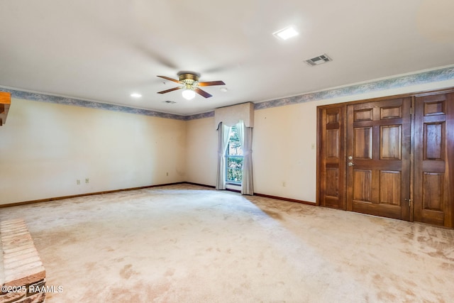 138 Cypress Dr, Opelousas, LA 70570 - carpeted spare room featuring a ceiling fan and baseboards