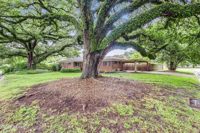 102 White Cir, Lafayette, LA 70506 - view of yard featuring driveway