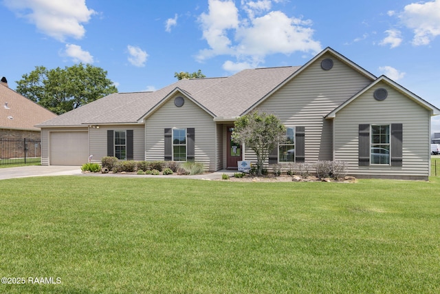 209 E Vincent St, Maurice, LA 70555 - single story home with driveway, a garage, and roof with shingles