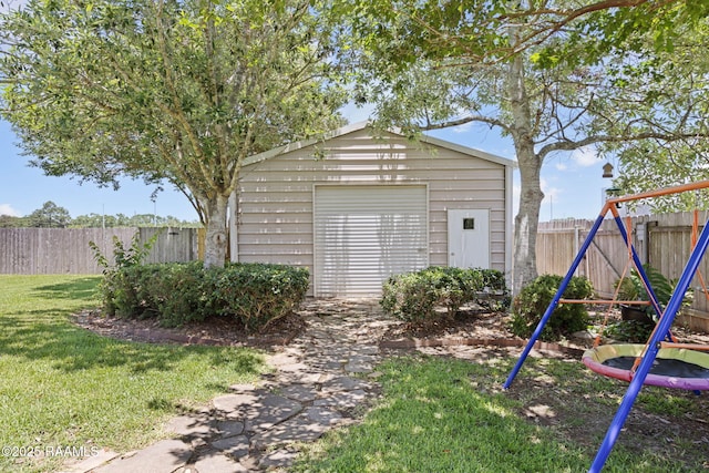 209 E Vincent St, Maurice, LA 70555 - view of outbuilding with a playground