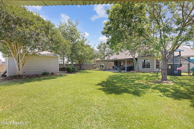209 E Vincent St, Maurice, LA 70555 - view of yard featuring a patio
