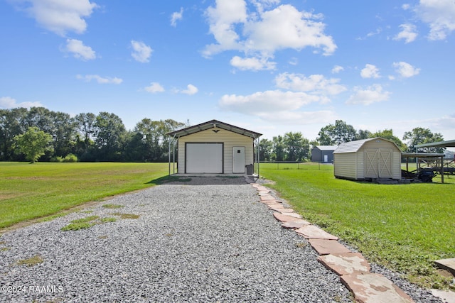 1037 Joe Kidder Rd, Arnaudville, LA 70512 - detached garage with driveway