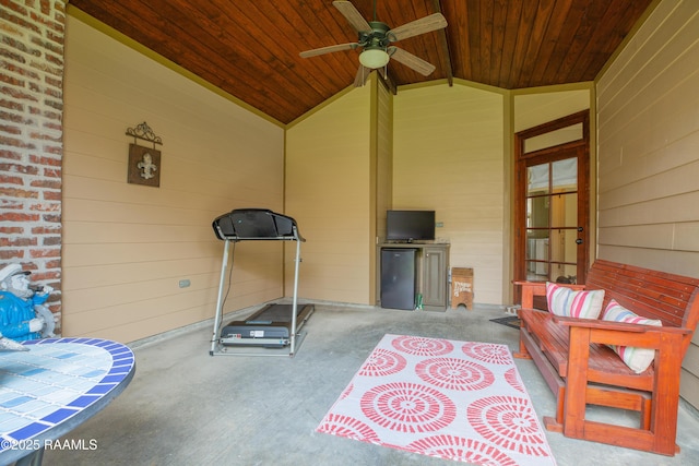 111 Grand Pointe Blvd, Lafayette, LA 70508 - view of patio / terrace featuring ceiling fan and exterior kitchen