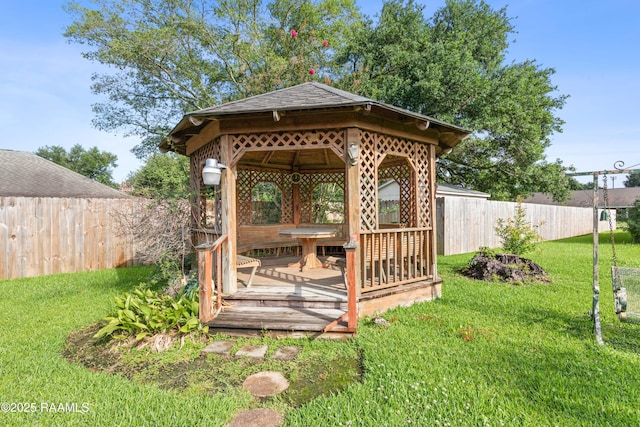 510 Monarch Dr, Lafayette, LA 70506 - view of yard featuring a gazebo