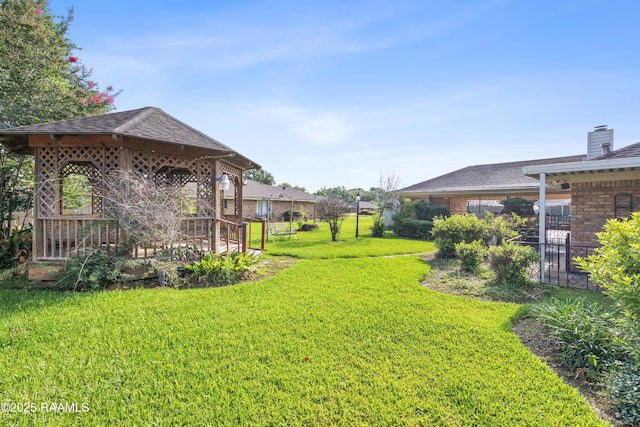 510 Monarch Dr, Lafayette, LA 70506 - view of yard with a gazebo