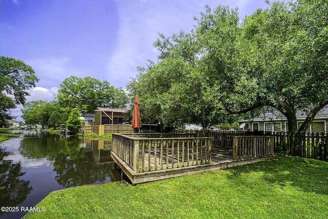 151 Hickory St, Port Barre, LA 70577 - dock area with a deck with water view