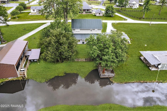 151 Hickory St, Port Barre, LA 70577 - aerial perspective of suburban area with a nearby body of water