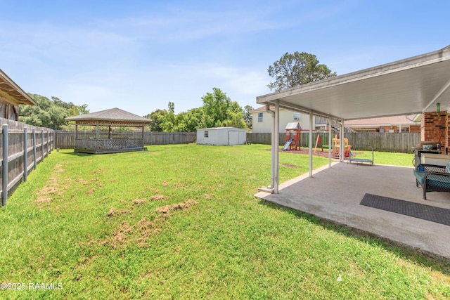 315 Creswell Ave, Scott, LA 70583 - view of yard with a playground, a gazebo, and a patio