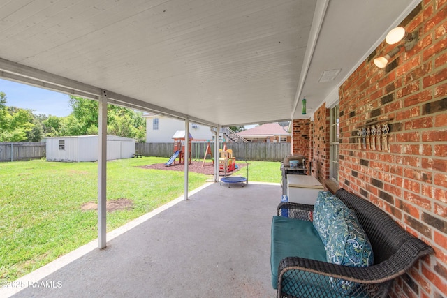 315 Creswell Ave, Scott, LA 70583 - view of patio / terrace featuring a playground