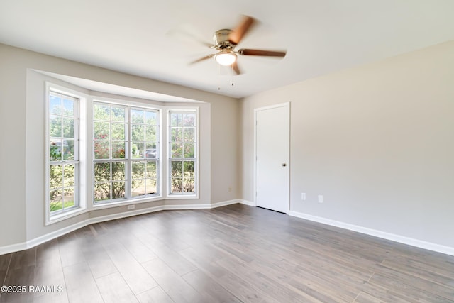 1010 Domingue St, Breaux Bridge, LA 70517 - empty room featuring ceiling fan and wood finished floors