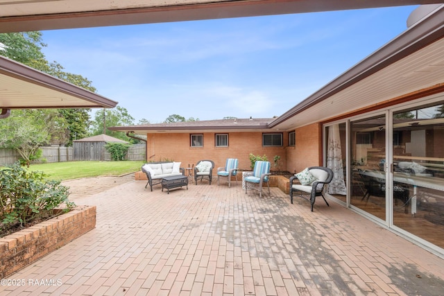 630 W Peach Ave, Eunice, LA 70535 - view of patio / terrace featuring outdoor lounge area