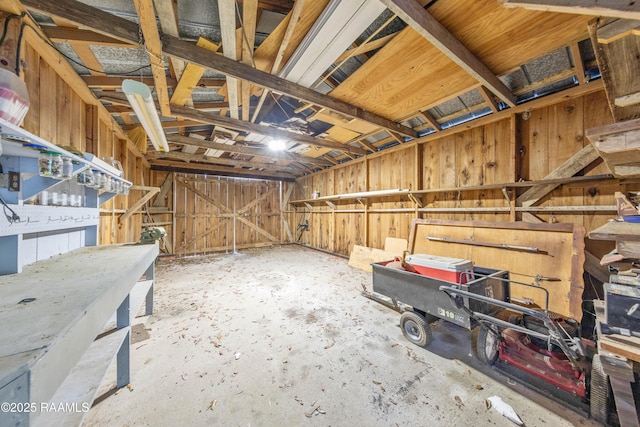 407 N Hebert Ave, Kaplan, LA 70548 - miscellaneous room with concrete floors and a garage