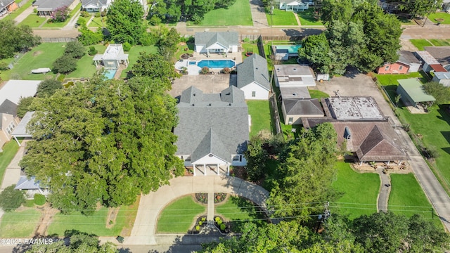 303 Duperier Ave, New Iberia, LA 70563 - aerial perspective of suburban area featuring a pool area