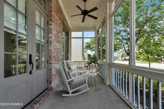 3132 Veranda View Ave, Baton Rouge, LA 70810 - sunroom featuring french doors