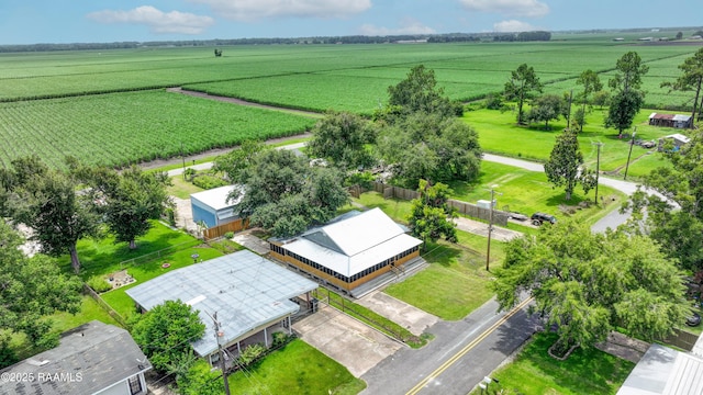 531 Silver St, New Iberia, LA 70560 - aerial view of sparsely populated area featuring large plots for crops