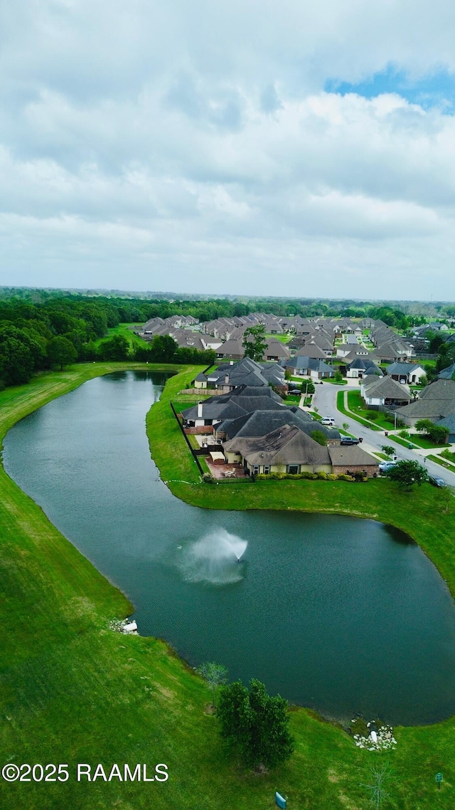 222 Timber Mill St, Lafayette, LA 70508 - aerial perspective of suburban area with a nearby body of water