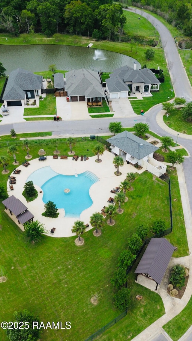 222 Timber Mill St, Lafayette, LA 70508 - view of property location with a nearby body of water and a pool