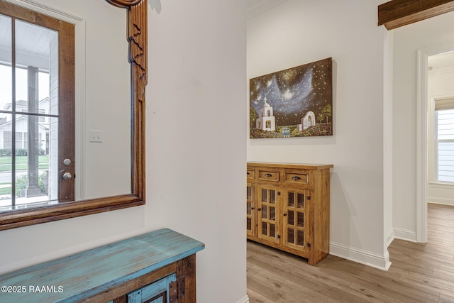 308 Manor House Ln, Lafayette, LA 70507 - corridor with wood finished floors and baseboards