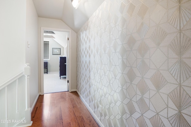 113 Templeton Dr, Lafayette, LA 70508 - corridor with lofted ceiling and wood finished floors
