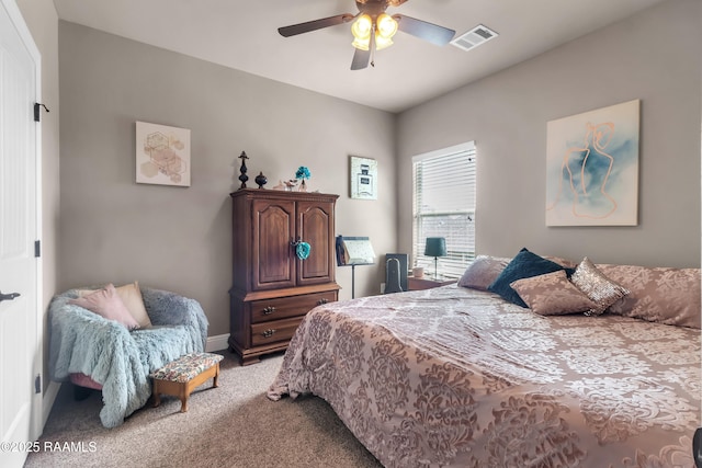 107 Ace Ln, Lafayette, LA 70506 - bedroom with carpet flooring and ceiling fan