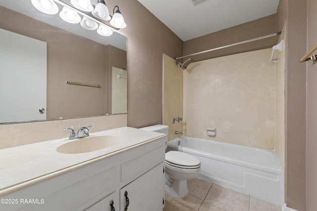 221 Timothy Dr, Lafayette, LA 70503 - full bath featuring tile patterned floors, toilet, shower / bathtub combination, and vanity