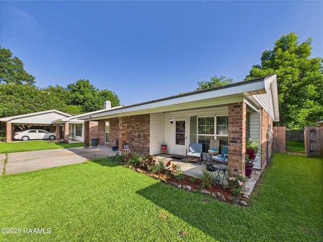 106 Cheticamp Dr, Lafayette, LA 70508 - view of front of home with brick siding and a porch