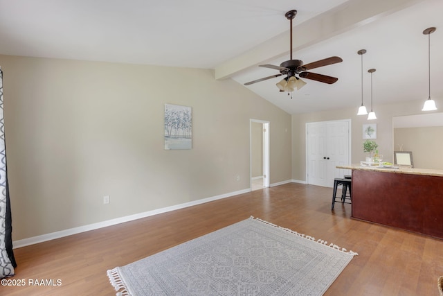 213 Marilyn Dr, Lafayette, LA 70503 - living area with ceiling fan, wood finished floors, and baseboards