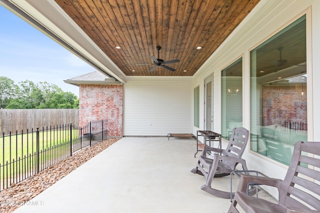 213 Octavia Dr, Scott, LA 70583 - view of patio / terrace featuring a ceiling fan