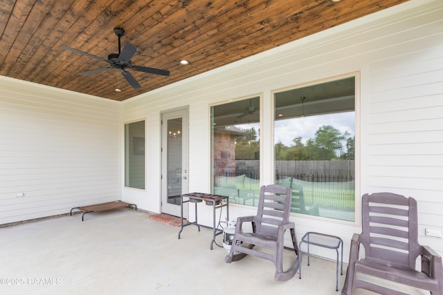 213 Octavia Dr, Scott, LA 70583 - view of patio featuring ceiling fan