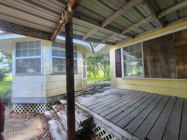 37208 Monceaux Rd, Gueydan, LA 70542 - view of wooden deck