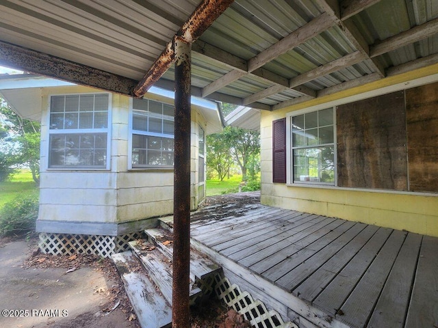 37208 Monceaux Rd, Gueydan, LA 70542 - view of wooden terrace
