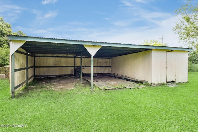 1521 Saint Jude Ave, New Iberia, LA 70560 - view of pole building with a yard
