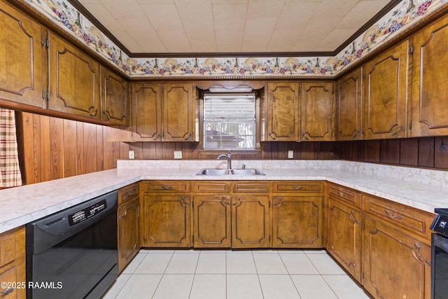 1530 S Fieldspan Rd, Duson, LA 70529 - kitchen featuring dishwasher, light countertops, and brown cabinets