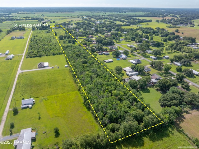 1530 S Fieldspan Rd, Duson, LA 70529 - overview of rural landscape featuring property boundaries highlighted