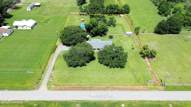 938 Marteau Rd, Broussard, LA 70518 - view of rural area featuring property parcel outlined