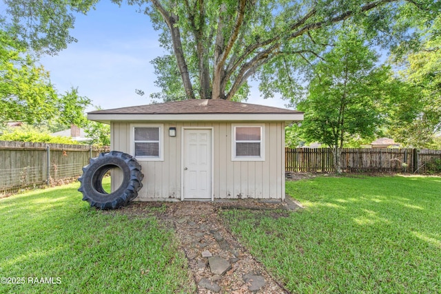 315 Orgeron Dr, Lafayette, LA 70506 - view of outdoor structure with a fenced backyard
